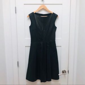 Vegan leather midi dress size 4